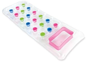 Intex | Luftmatratze mit Fenster | Suntanner | 188 x 71 cm | Farbe: Pink | ideal für Strand und Schwimmingpool
