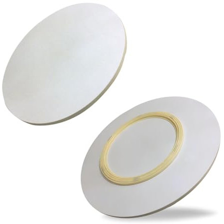 Plateau rond pivotant à 360° en bois avec roulement à roulement pour cuisine, hôtel, salle à manger, plateau de service - Beige Ø 70 cm