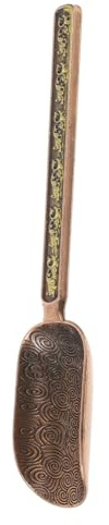 COLLBATH Kupfer Teelöffel Und Vintage Gewürzschaufel Multifunktionales Teezubehör Für Teezeremonien Und Kaffeezubereitung