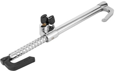 Pedalschloss Wegfahrsperre Auto Lenkradkralle Universal Auto-Lenkradschloss mit 3 Schlüsseln Anti-Diebstahl Lenkradschloss für PKW Lkw Wohnmobile Geländewagen Doppelzylinderschloss