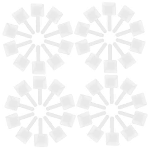 Cucchiaio Dosatore in Plastica 40 Pezzi per Detersivo Lavatrice | Bianco, Misura da 15g Forma Quadrata 9, 8x4, 6x2, 3cm, Uso Casa e Attività