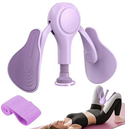 Ejercitador de Muslos y Suelo Pélvico para Mujeres Máquina de Ejercicio Interno de Piernas con Banda de Resistencia Kegel Trainer Tonificador de Glúteos y Musculatura Abdominal para Casa