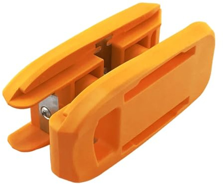 Fenteer Araseur de Chant Outil de Menuiserie Coupe-bordures Rabot à Main Coupeur de Chant En Acier Résistant à L'Usure Approprié pour Les Projets de Menuiser, Orange