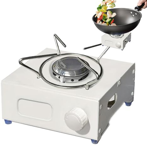 Portable Gas Burner - Outdoor Liquefied Petroleum Stove For Cooking,Hot Plate for Cooking - for Camping & Backpack Hiking & Patio Kitchen Sink Campervan