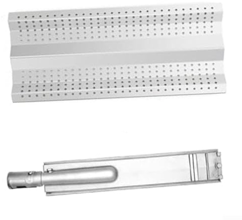 Gdfnmogo Plaques chauffantes et brûleurs pour barbecues à gaz, construction en acier inoxydable, compatible avec les modèles à 5 brûleurs de 63,5 cm à 101,6 cm, compatible avec la série BLZ