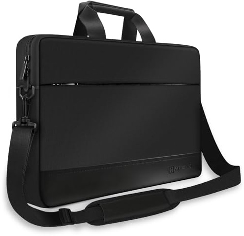 Alfheim 17–17,3 tums laptopväska med axelrem, lätt vattentät mjuk väska för företag/arbete bärbar dator Ultrabooks, kompatibel med 17/17,3 tum Lenovo HP Dell Acer Asus