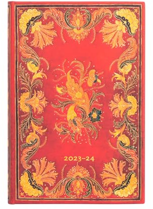 Paperblanks | 2024 Fiammetta | Fiammetta | 18-Month | Mini | Horiztonal | Elastic Band Closure | 208 Pg | 80 GSM