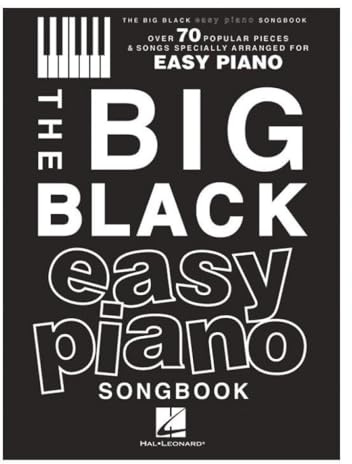 The Big Black Easy Piano Songbook: Over 70 Popular Pieces & Songs Specially Arranged For Easy Piano. Noten, Sammelband für Klavier