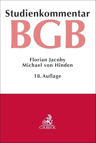 Bürgerliches Gesetzbuch. BGB: Studienkommentar