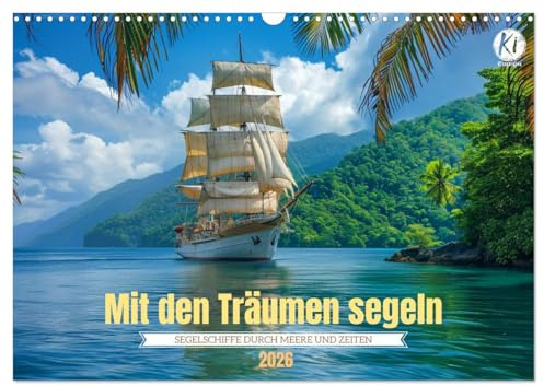 Mit den Träumen segeln (Wandkalender 2026 DIN A3 quer), CALVENDO Monatskalender: Geschichten vom Meer: Ein Kalender für Seefahrer und Träumer (CALVENDO Wissenschaft)