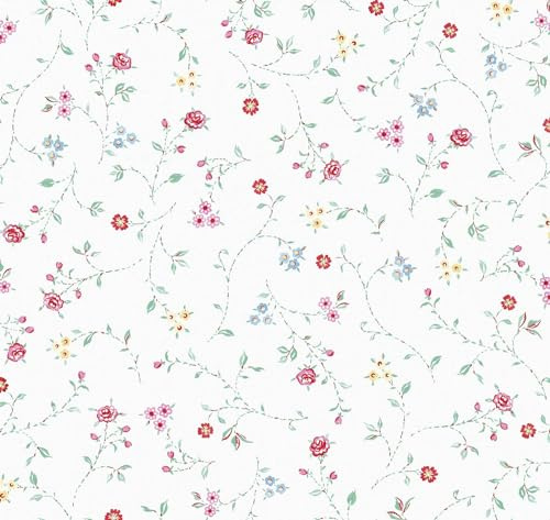 d-c-fix Wachstuchtischdecke Bella creme 1,10 m x 1,40 m | Tischtuch im Vintage-Stil für den Küchen-, Ess- oder Gartentisch – lebensmittelecht, abwaschbar & wasserdicht