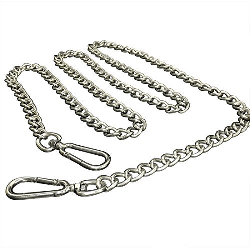 Edelstahl Hundeleine Hundführleine Schauleine Robuste mit Handschlaufe Trainingsleine Feldleine Wirbelkarabiner für Kleine, Mittlere und Große Starke Hunde (3 Meter, S für Hund unter 10kg)