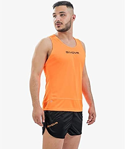 Givova, kit new york, orange fluo/svart, M