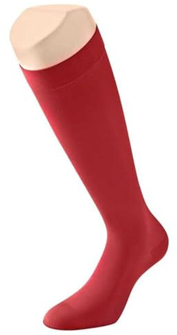 Calze contenitive Seta Classe 2 Varisan Rosso Taglia 4 Altezza Corta