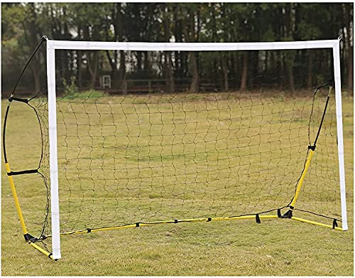 ZHEYANG Fußball Tor Fussball Tor Torwand Outdoor Tragbare Kinder Fußball-Trainingsständer für Erwachsene Fußballtore Großes Stahl-Fußballtor mit Pop-Up-Netz, Model:G0800