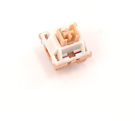 DucKey Outemu Cream Switch, 5Pin Pre-Lubed RGB Linear Silent Clicky Switch For Custom Mechanical Gaming Keyboard (Color : Silent Cream Yellow, Size : 110PCS)