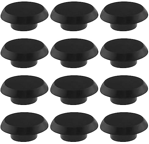 OTOTEC 50PCS Socket Head Screw Cover Cap Hexagon Head Screw Cap Furniture Allen Screws Caps Plastic Protector for Mechanical Equipment Automotive Black M8