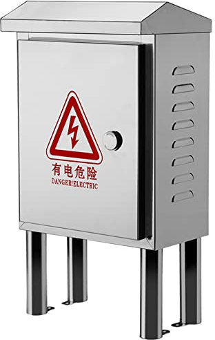 Stainless Steel Electrical Box outdoor network enclosure, IP66 Waterproof Metal Project Boxes Electric Meter Box Junction box, Distribution Cabinet with Safety Lock and Mounting Plate