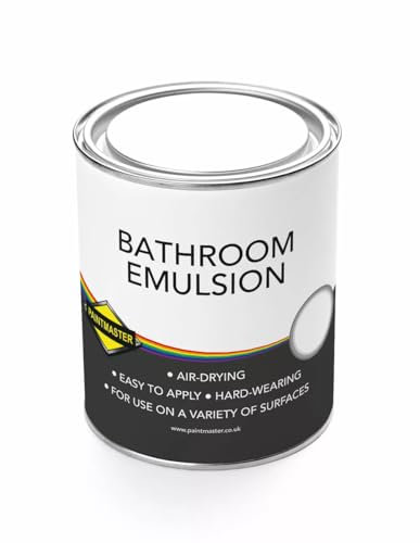 Paintmaster Bathroom Emulsion: Resistant to Moisture and Mildew for Long-Lasting Walls (Bathroom Emulsion Paint - Magnolia, 2.5L)