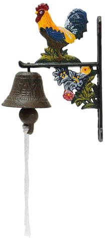 Türklingel Abendessen Glocke Trim Wandmontage Abendessen Antike Glocke Garten Eisen Türklingel für Wand Mittelalterliche Dekor