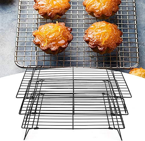 Cooling Racks for Cooking and Baking, 3 Tier Baking Rack Cookie Cooling Rack Wire Cake Baking Rack Stackable Cooling Rack Cooling Roasting Rack