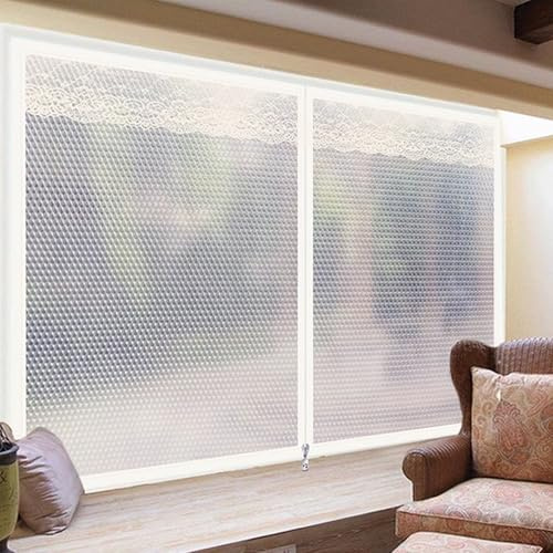 Luftpolsterfolie Wärmeschutzvorhang Fenster Isolierfolie Thermofolie Gegen Kälte Kälteschutzfolie Selbstklebend Thermo Vorhang (140x190cm)