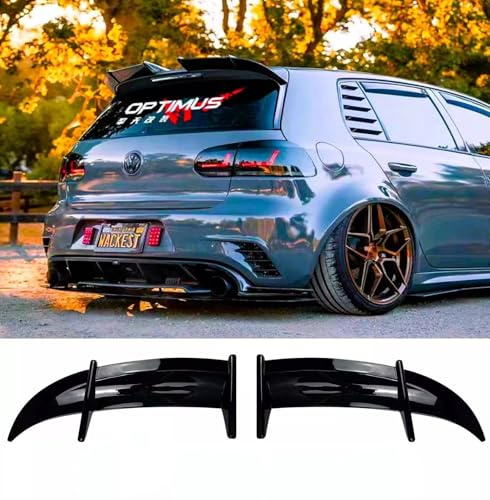 Auto Perfectionists UK Rear Roof Spoiler Compatible With VW Golf MK6 GTD GTI R20 R 2008-2013 AK Style ABS Gloss Black