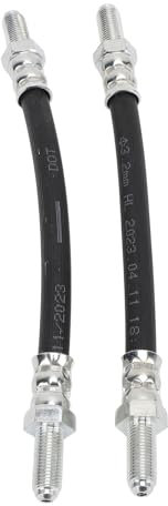 2 Pcs Rear Drum Brake Hose Set GBH250 for AUSTIN MORRIS 998 1275 6P4 - Rubber Anti-Impact Brake Hose Assembly