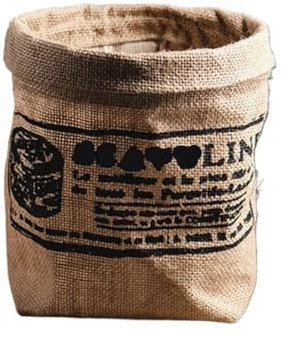 Sacs à Pain Sac de rangement en Jute rétro, 2 pièces, seau de fleurs en coton et lin, accessoires porte-pain de riz, sacs de nourriture