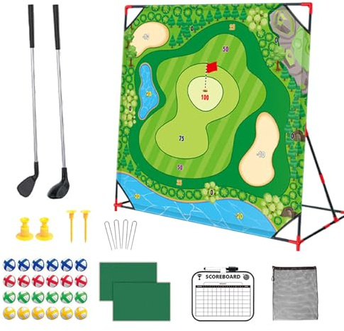 Golf Chipping Game Putting Mat Outdoor Toys Outdoor Play Equipment | Portable Golf Game for Chipping Practice Educational Office Break Room Indoor Winter Practice Beach Vacation Training Camp