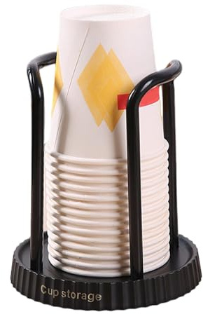 Portabicchieri in legno – Ricaricabile per bagno, da tè, caffè, supporto per tazze, , per lavabo, tavolo da ufficio, da cucina