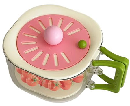 Colino Per Frutta,Scodella Per Pulire Verdure | Scatola 2 In 1 Con Manico Pie