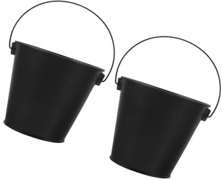 Hemobllo 2piezas Cubo De Goteo Metálico para Barbacoa Accesorio para Parrilla Reutilizable Adecuado para Cocinar Al Aire y Mantener Limpia La Parrilla