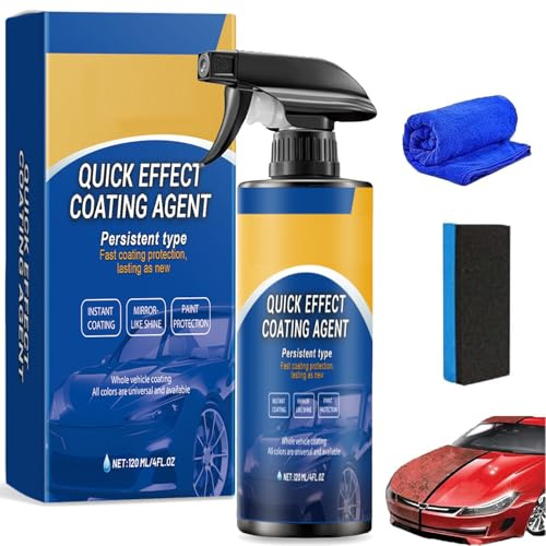 Advanced Car Quick-Acting Coating Agent Spray, 3 in 1 High Protection Quick Effect Coating Agent, 2025 New Ceramic Coating Spray,Multifunctional Coating Renewal Agent for Cars