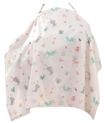 Tablier d'allaitement, chiffon d'allaitement discret en coton avec forme de cape respirante | Utilisations polyvalentes : ce bébé d'allaitement Accessoires pratiques pour les déplacements et le