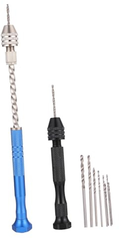 Taladro Manual de Joyería de Acero 10 Mini Brocas de Precisión