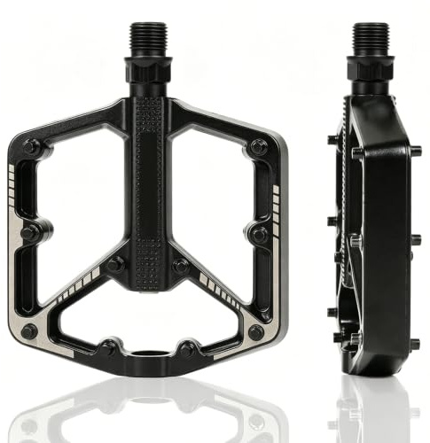 VINATO Pedales de Bicicleta de Montaña, Pedales MTB Antideslizantes Ligeros, 9/16 , Plataforma Planos Anchos para Bicicleta de Carretera MTB E-Bike