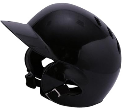 Milageto Casco da Baseball per Bambini con Imbottitura, Visiera Ventilata, Copriorecchie su Entrambi I Materiale Antiurto, Adatto Sia a, Nero
