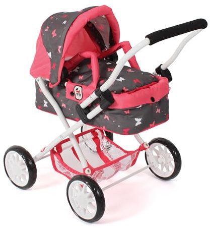 Bayer Chic 2000 Puppenwagen Smarty – Erster Puppenbuggy mit Tragetasche | Kompakter Mini-Puppenwagen für Kleinkinder ab 2 Jahren. Inklusive weicher Tragetasche, Verdeck und praktischem Gepäcknetz