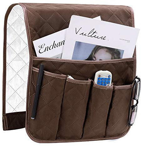 Organizzatore Divano, Sacca Portaoggetti, Tasca Porta Telecomandi, Organizer Caddy Doppia Parete, Antiscivolo per Poltrona Divano, Supporto per Custodia in Tessuto per Telefoni, Libri, Riviste