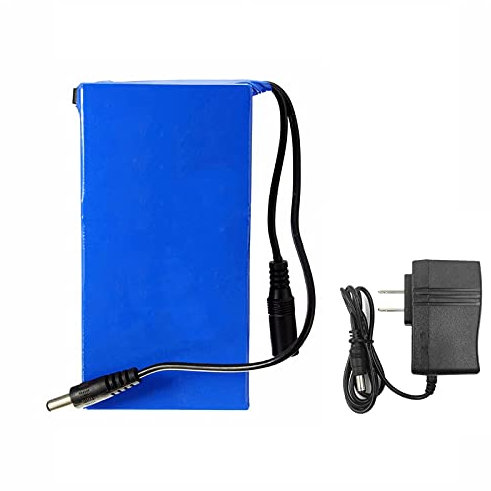 Batería de Litio de 12 V DC Paquete de batería de Iones de Litio de polímero Recargable para alumbrado público Producto Digital Energía en Espera con Cargador (10800ma)