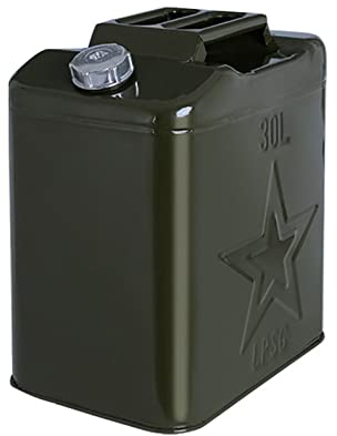 Mafatian Benzinkanister Benzinkanister Kraftstoffkanister Metall UN-Zulassung Diesel Kraftstoffkanister Kanister Metallkanister Reservekanister,mit Ausgießrohr, 10l, 20l, 30l, 40l, 50l, 60l