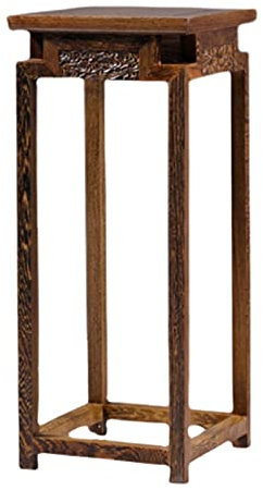 NOALED Vasenständer, Holzpflanzenständer, Wohnzimmer, Blumenständer, Blumentisch, Hühnerflügel, Holzregal, Boden, antiker Innen-Bonsai-Ständer, Bonsai-Sockel