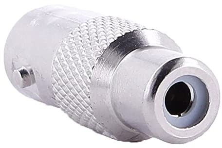 Adaptateur Coaxial BNC Femelle vers RCA Jack Femelle Antenne, CCTV, Argent