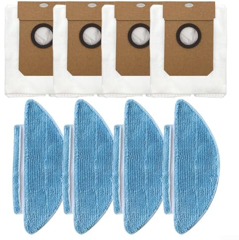 Kit de trapo para aspiradora robótica para mantener tu hogar limpio, bolsa de polvo y trapeador de repuesto para SL60D SL61 SD80(A)