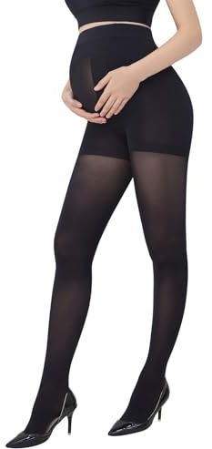 COLOMI Umstandsstrumpfhosen Damen Undurchsichtig Schwangerschaft Strumpfhosen 40 DEN Mutterschaft Leggings