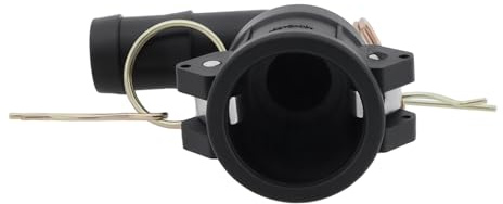 Briny River 100C-90 grados 1 pulgada codo tipo C Poly Cam and Groove Hose Fitting 2.5 cm Socket 2.5 cm Hose ID