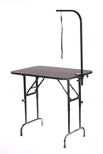 Pedigroom Ajustable Height Dog grooming table 58-86cm with arm clamp noose