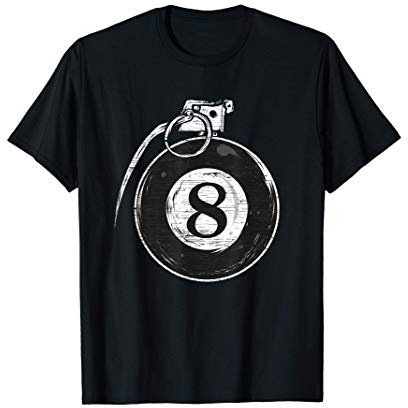 Snooker Billardspieler Billard Granate Geschenk T-Shirt