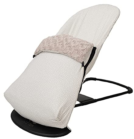 Funda + Saco para Hamaca BabyBjörn Balance Soft (SUSTITUYE tapicería Original), Hipoalergénica, Hipersuave, Transpirable. (Algodón Orgánico Beige)
